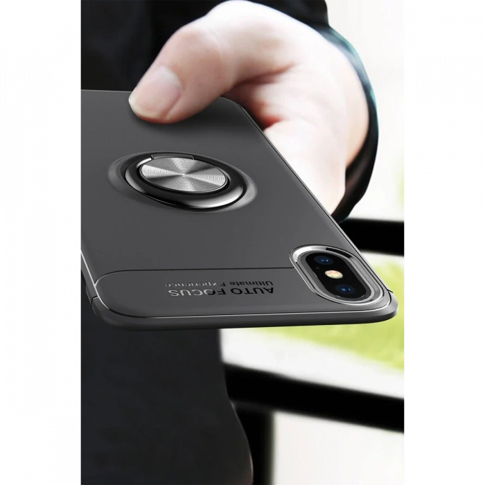 Newface iPhone XS Max Kılıf Range Yüzüklü Silikon