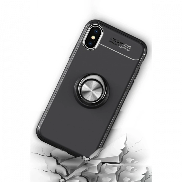 Newface iPhone XS Max Kılıf Range Yüzüklü Silikon