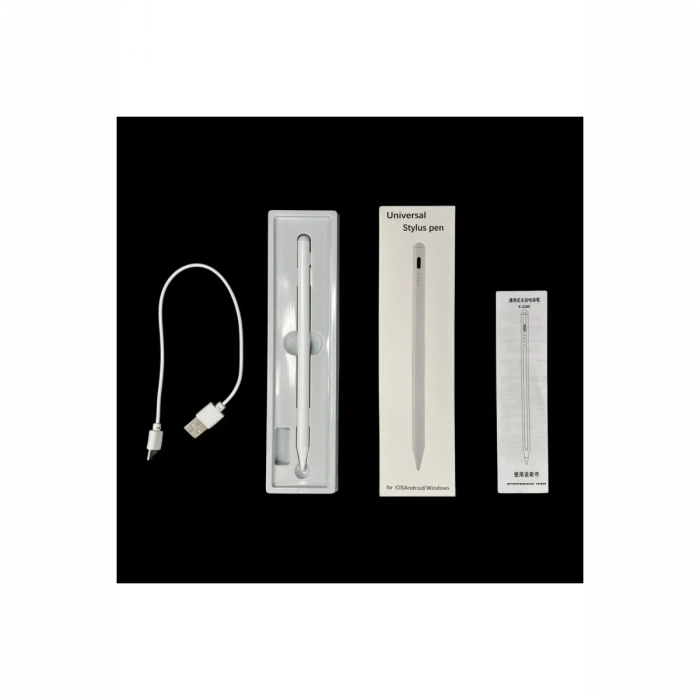 K2260 IOS ve Android Uyumlu Universal Dokunmatik Stylus Kalem - Beyaz