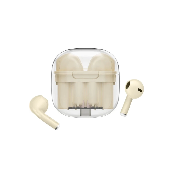 Newface LS-09 Bluetooth 5.3 TWS Kablosuz Airpods Kulaklık - Krem