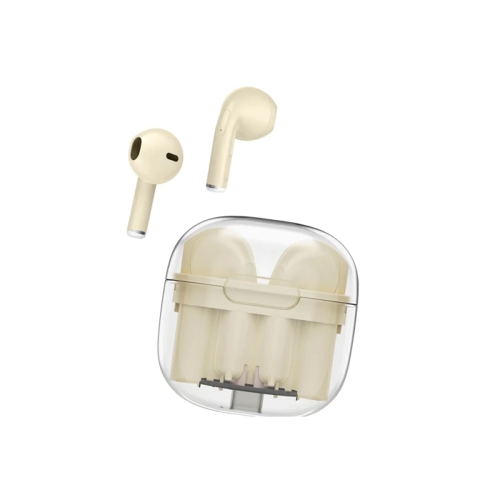 Newface LS-09 Bluetooth 5.3 TWS Kablosuz Airpods Kulaklık - Krem
