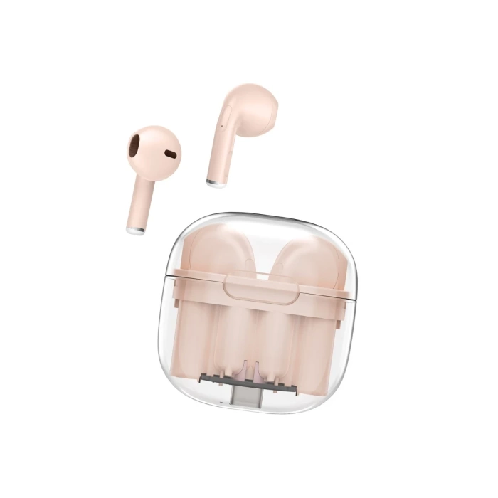 Newface LS-09 Bluetooth 5.3 TWS Kablosuz Airpods Kulaklık - Pembe
