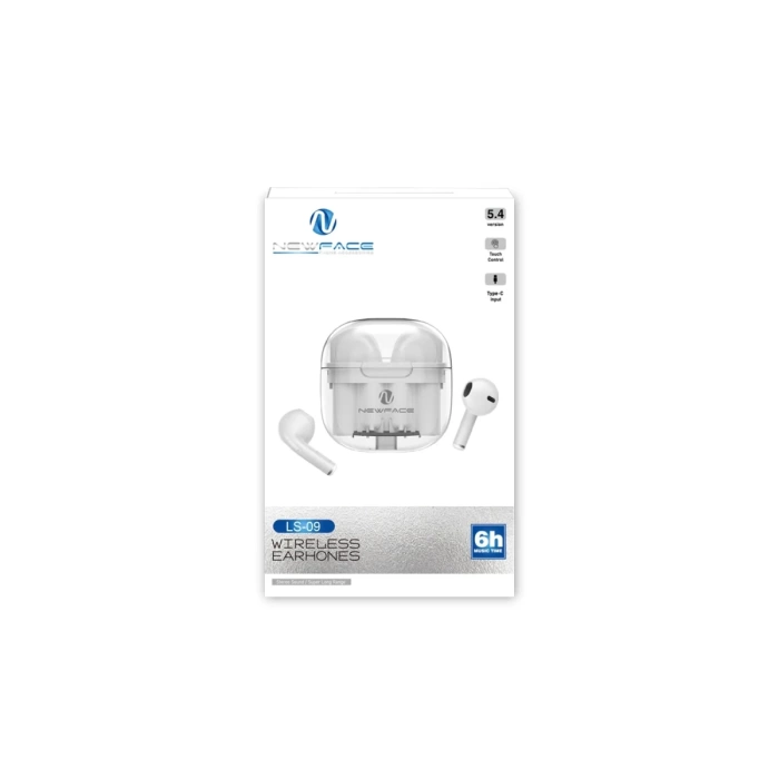 Newface LS-09 Bluetooth 5.3 TWS Kablosuz Airpods Kulaklık - Pembe