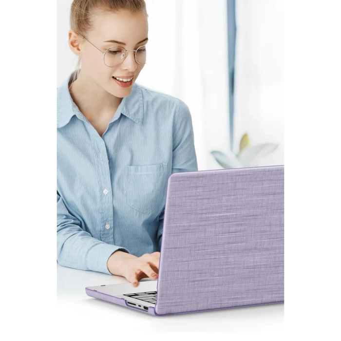 Newface Macbook Air 13 Macbook Kumaş Kapak - Mor
