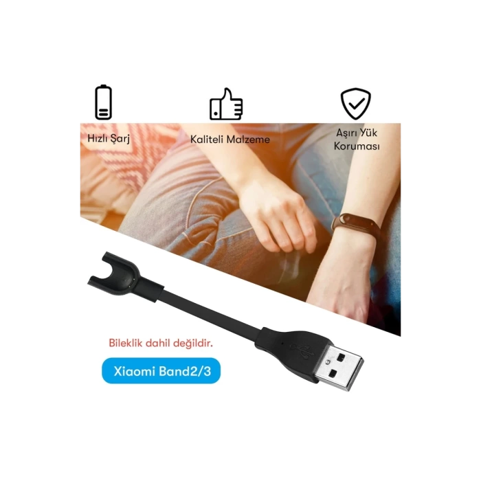 Newface MC03 Şarj Adaptörü Xiaomi Mi Band 2/3