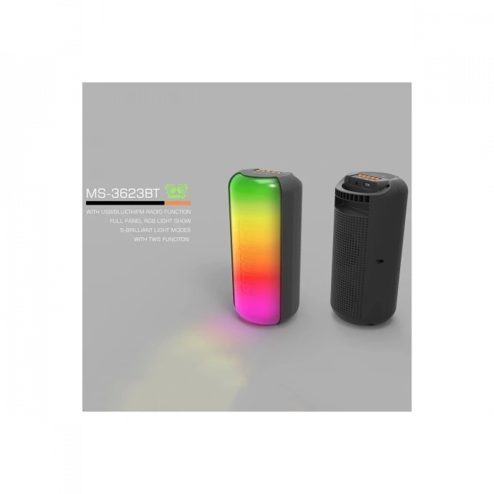 Newface MS-3623BT RGB Kablosuz Hoparlör - Siyah