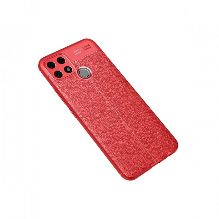 Oppo A15 Kılıf Auto Focus Kapak - Kırmızı