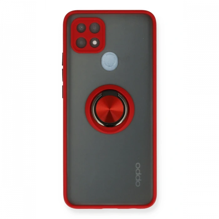 Oppo A15 Kılıf Montreal Yüzüklü Silikon Kapak