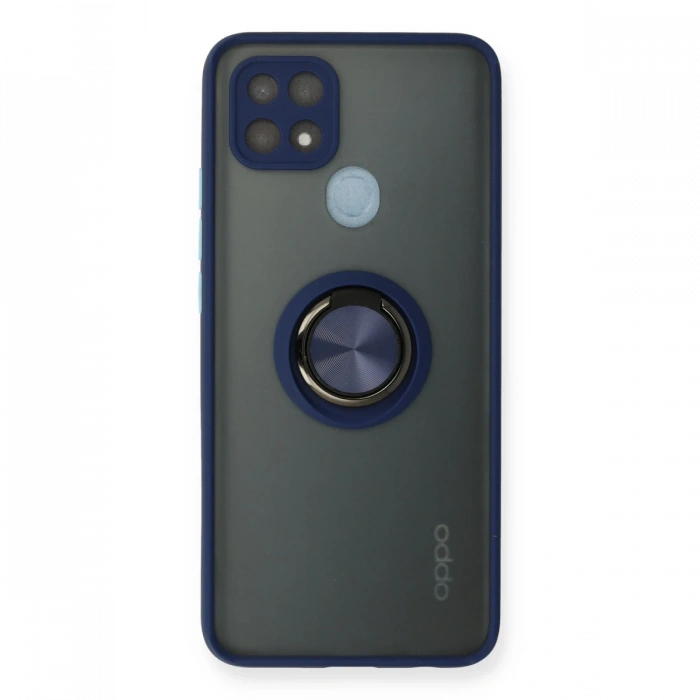 Oppo A15 Kılıf Montreal Yüzüklü Silikon Kapak