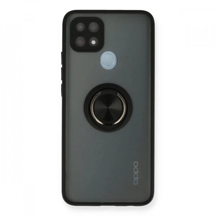 Oppo A15 Kılıf Montreal Yüzüklü Silikon Kapak