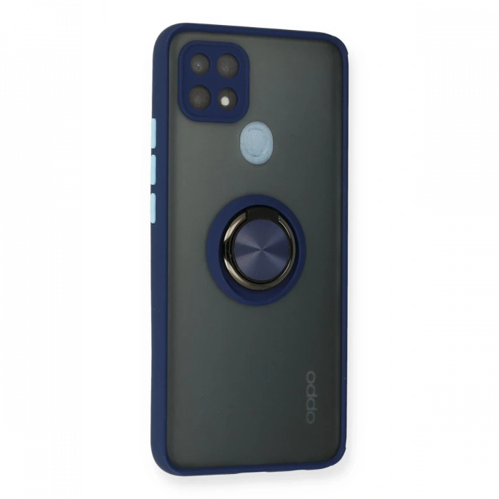 Oppo A15 Kılıf Montreal Yüzüklü Silikon Kapak