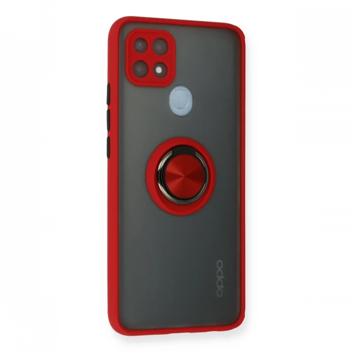 Oppo A15 Kılıf Montreal Yüzüklü Silikon Kapak