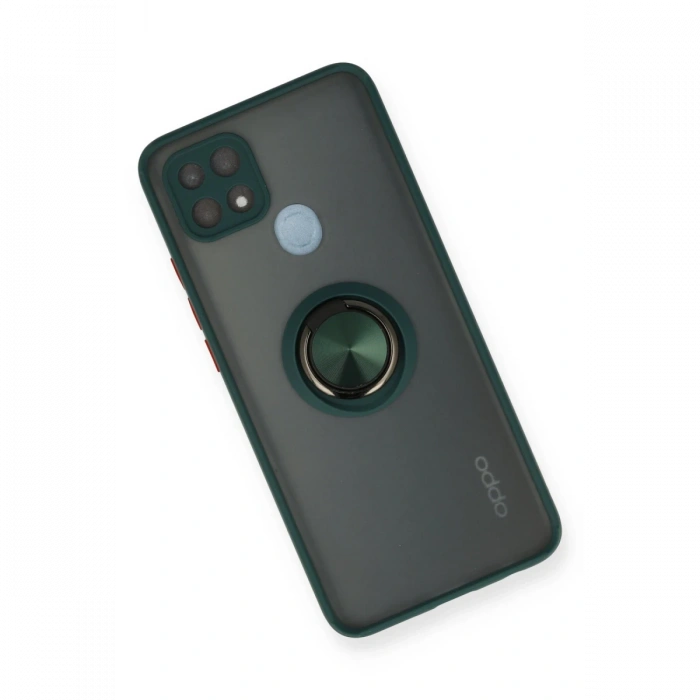 Oppo A15 Kılıf Montreal Yüzüklü Silikon Kapak