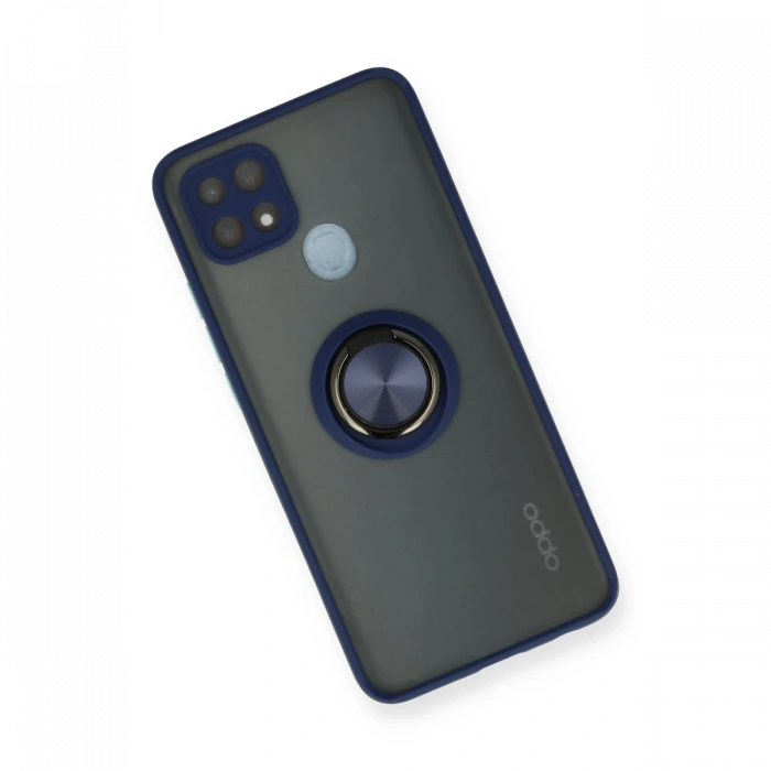 Oppo A15 Kılıf Montreal Yüzüklü Silikon Kapak