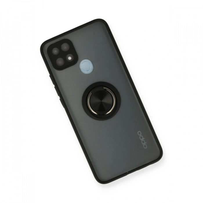 Oppo A15 Kılıf Montreal Yüzüklü Silikon Kapak