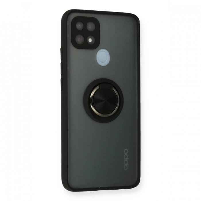 Oppo A15 Kılıf Montreal Yüzüklü Silikon Kapak