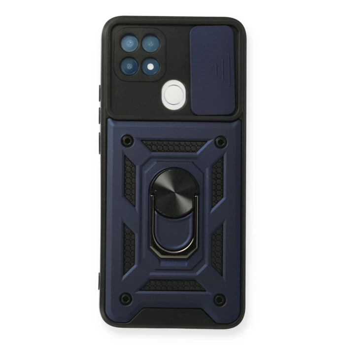 Newface Oppo A15 Kılıf Pars Lens Yüzüklü Silikon