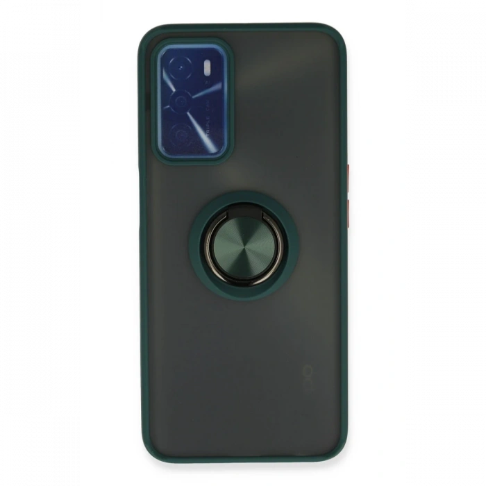 Newface Oppo A16 Kılıf Montreal Yüzüklü Silikon Kapak