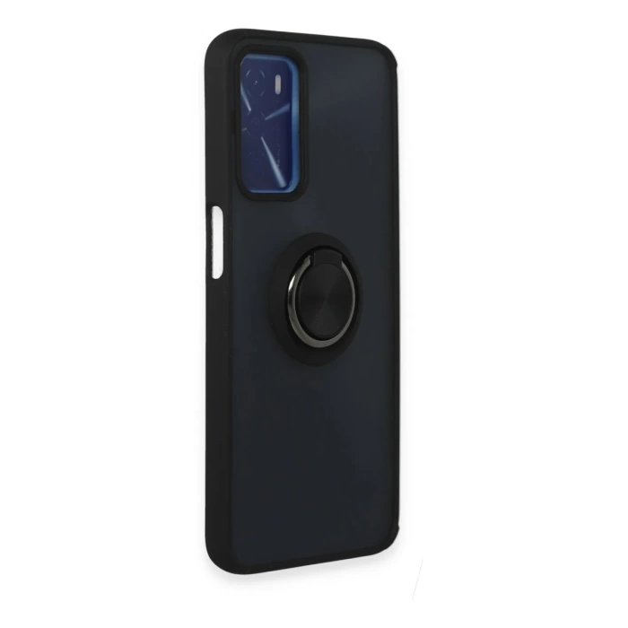 Newface Oppo A16 Kılıf Montreal Yüzüklü Silikon Kapak