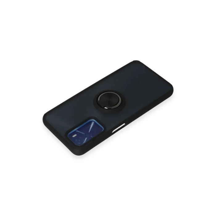Newface Oppo A16 Kılıf Montreal Yüzüklü Silikon Kapak