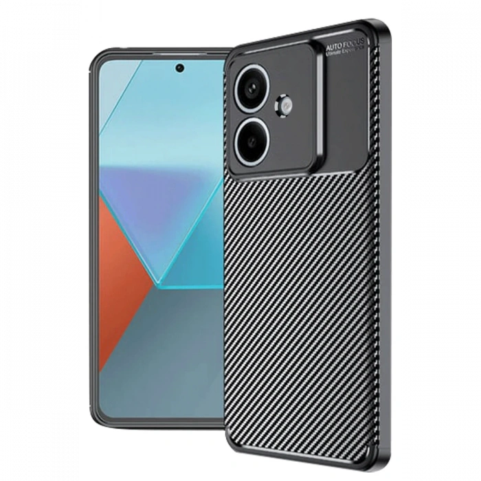 Oppo A3 Kılıf Auto Focus Karbon Kapak