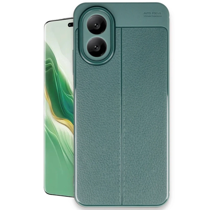 Newface Oppo A38 Kılıf Auto Focus Kapak - Koyu Yeşil