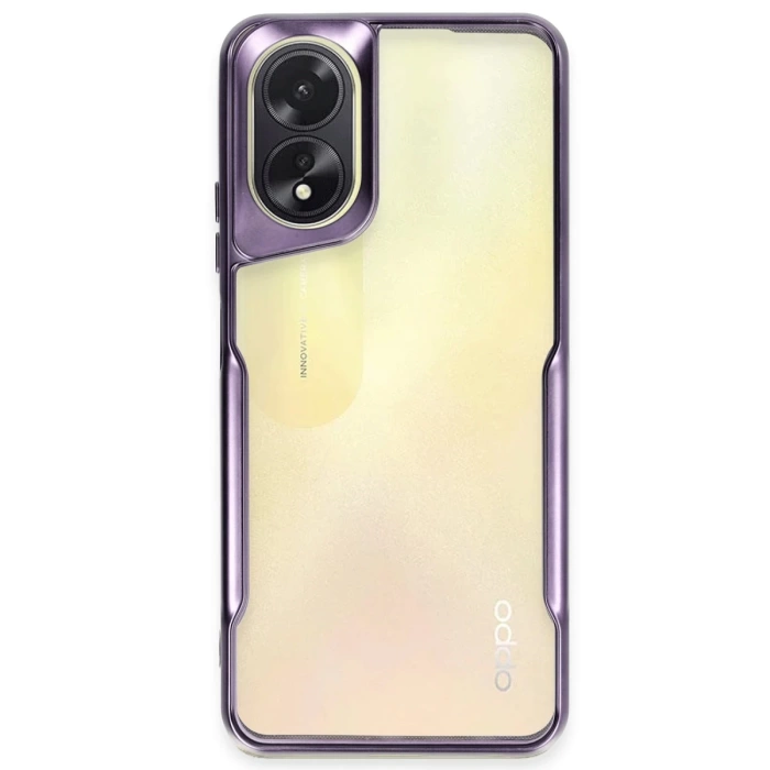 Newface Oppo A38 Kılıf Boyi Silikon Kapak - Derin Mor