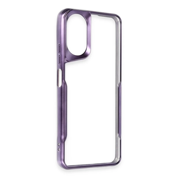 Newface Oppo A38 Kılıf Boyi Silikon Kapak - Derin Mor