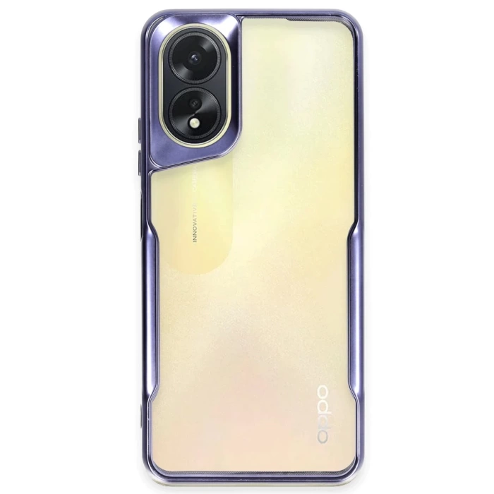 Newface Oppo A38 Kılıf Boyi Silikon Kapak - Lacivert