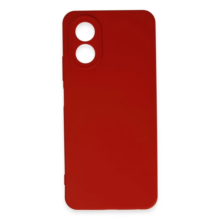 Newface Oppo A38 Kılıf First Silikon - Kırmızı