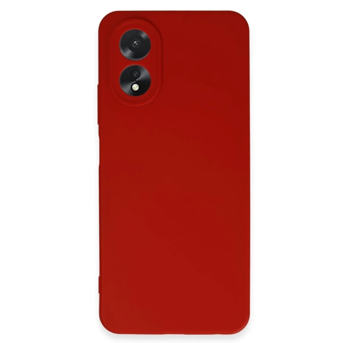 Newface Oppo A38 Kılıf First Silikon - Kırmızı
