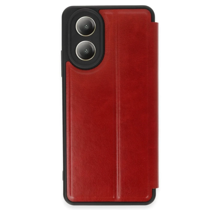 Newface Oppo A38 Kılıf Flip Cover - Kırmızı