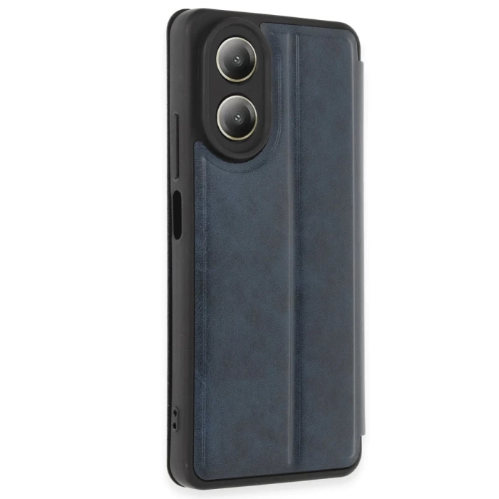 Newface Oppo A38 Kılıf Flip Cover - Lacivert
