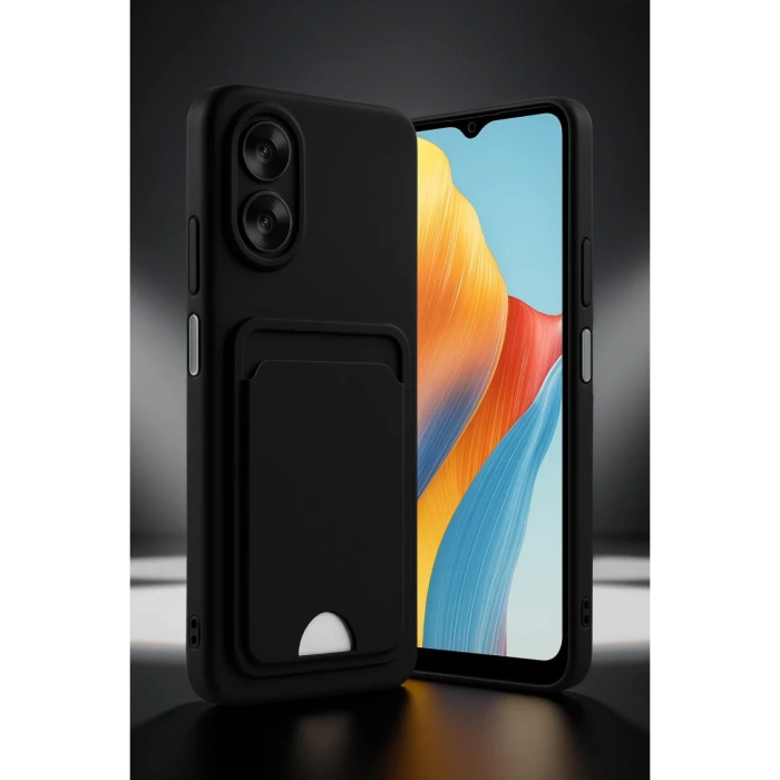 Newface Oppo A38 Kılıf Kelvin Kartvizitli Silikon - Lacivert