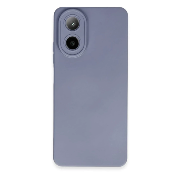 Newface Oppo A38 Kılıf Nano içi Kadife Silikon - Gri