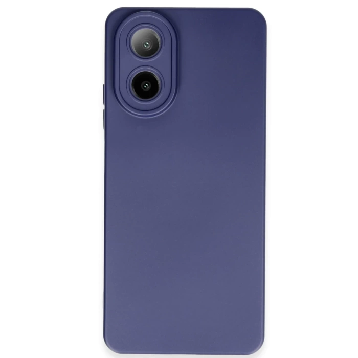 Newface Oppo A38 Kılıf Nano içi Kadife Silikon - Lacivert