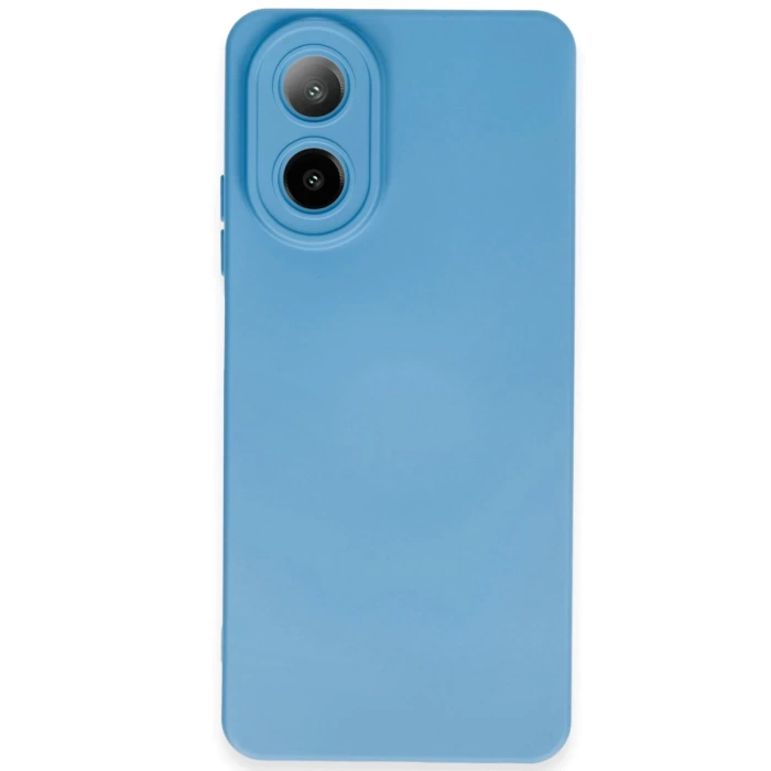 Newface Oppo A38 Kılıf Nano içi Kadife Silikon - Mavi