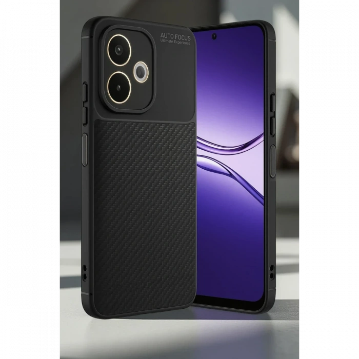 Newface Oppo A5 Pro 4G Kılıf Auto Focus Karbon Kapak