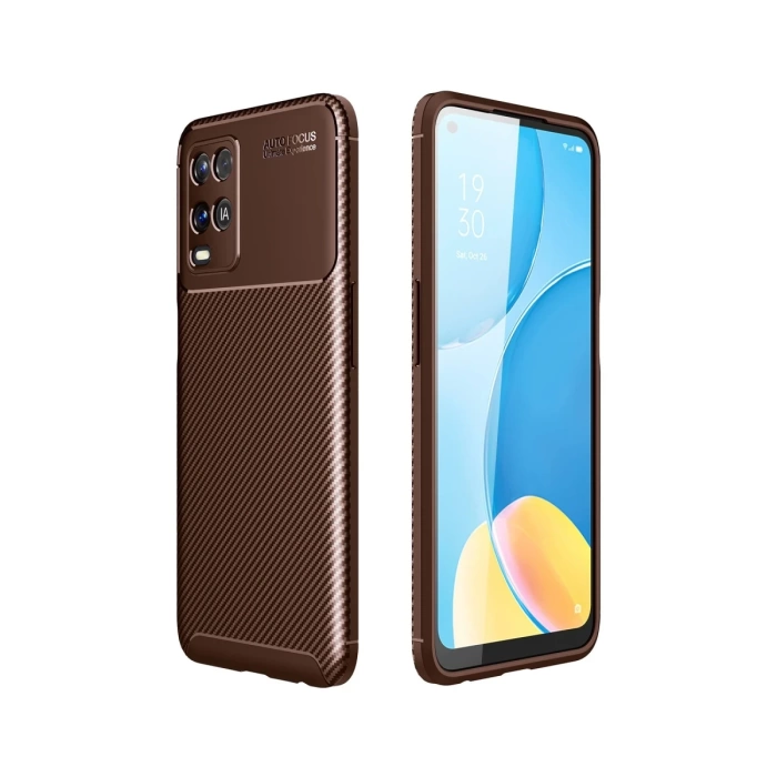 Newface Oppo A54 4G Kılıf Auto Focus Karbon Kapak
