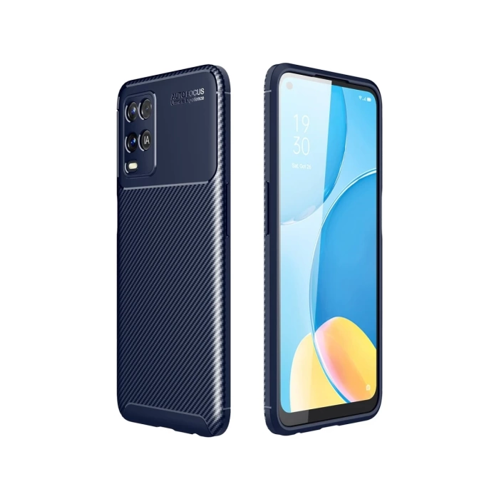 Newface Oppo A54 4G Kılıf Auto Focus Karbon Kapak