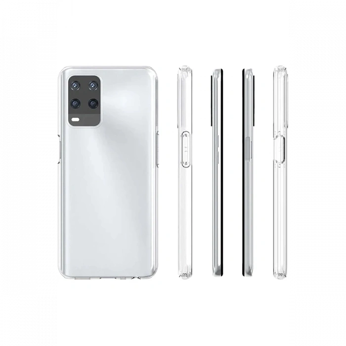 Newface Oppo A54 4G Kılıf Deluxe 2mm Şeffaf Silikon - Şeffaf