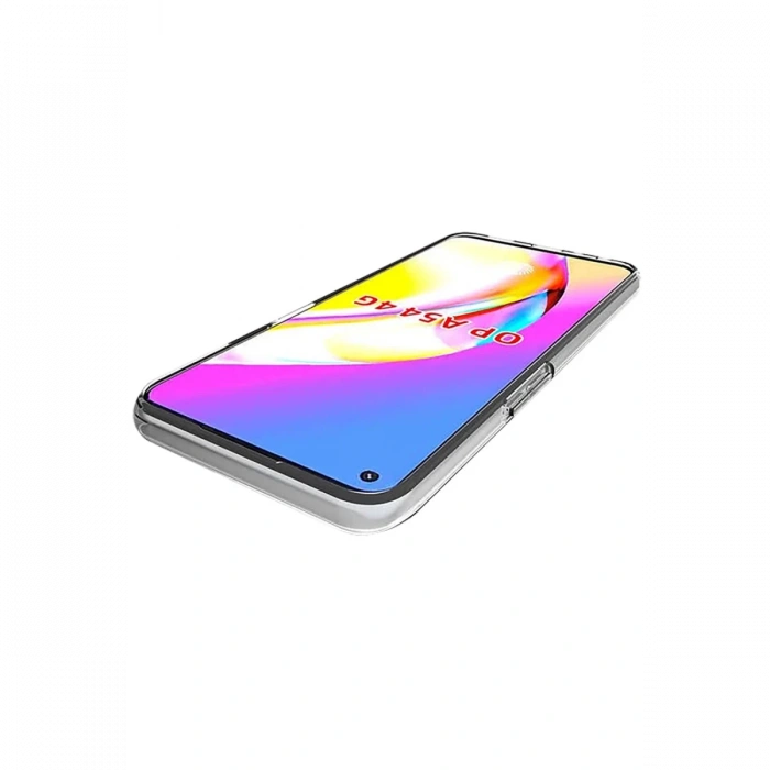 Newface Oppo A54 4G Kılıf Deluxe 2mm Şeffaf Silikon - Şeffaf