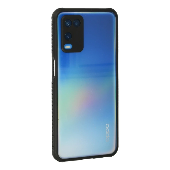 Newface Oppo A54 4G Kılıf Miami Şeffaf Silikon - Siyah