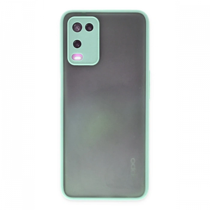 Newface Oppo A54 4G Kılıf Montreal Silikon Kapak - Turkuaz