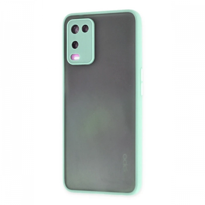 Newface Oppo A54 4G Kılıf Montreal Silikon Kapak - Turkuaz