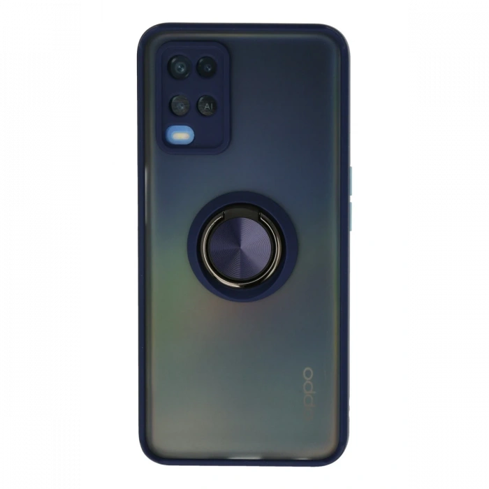 Newface Oppo A54 4G Kılıf Montreal Yüzüklü Silikon Kapak