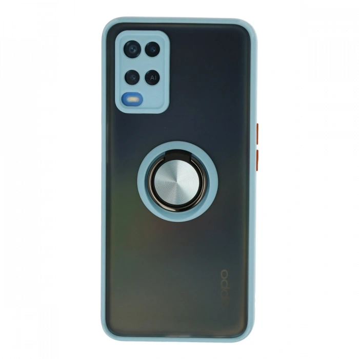 Newface Oppo A54 4G Kılıf Montreal Yüzüklü Silikon Kapak