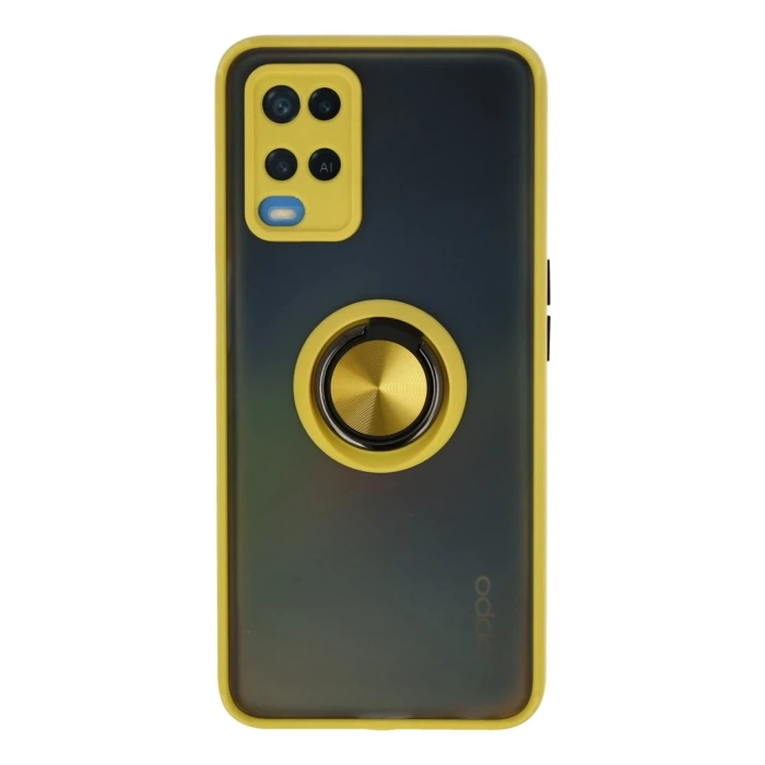 Newface Oppo A54 4G Kılıf Montreal Yüzüklü Silikon Kapak