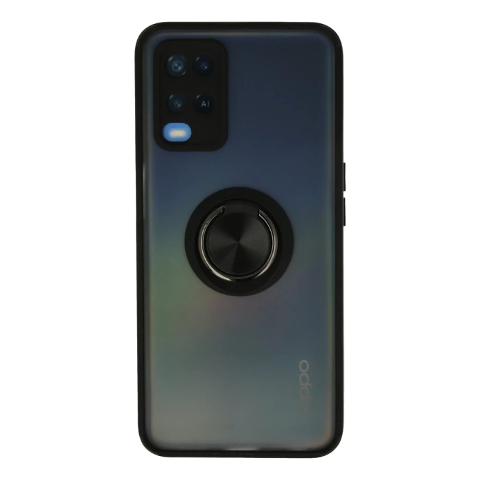 Newface Oppo A54 4G Kılıf Montreal Yüzüklü Silikon Kapak