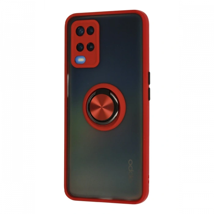 Newface Oppo A54 4G Kılıf Montreal Yüzüklü Silikon Kapak